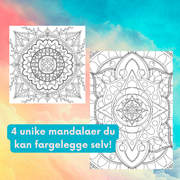 Fargeleggingsark mandala - Bilde 2